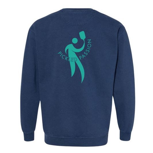 Sweat-shirt Pickleball Passion Cornichons Équipe-Bleu Marine
