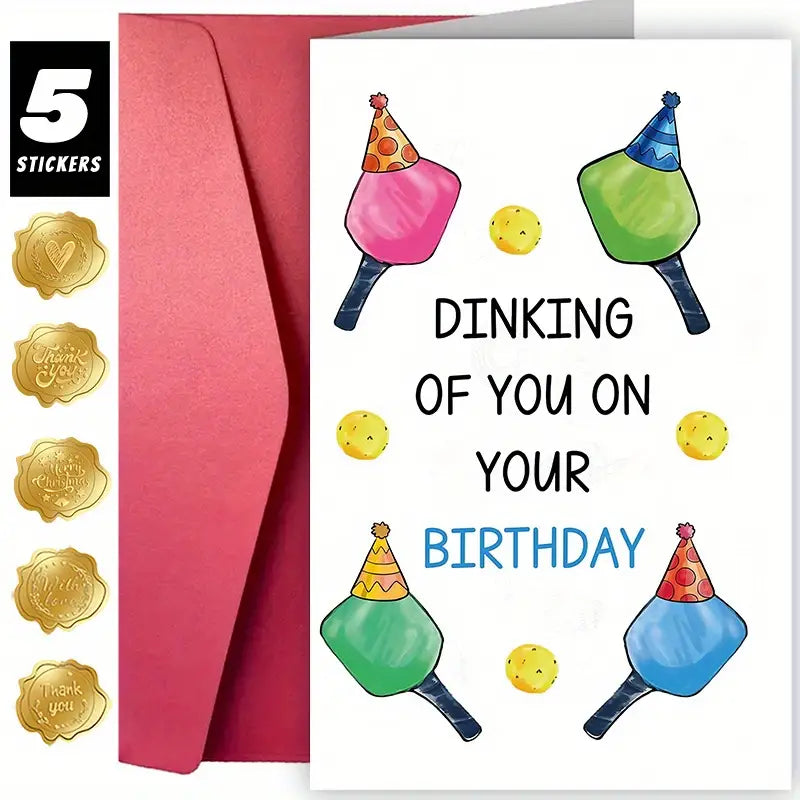 Card Birthday "Dinking Of You On Your Birthday"