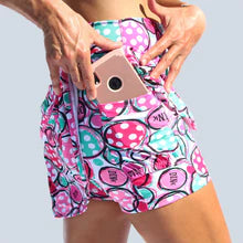 Jupe-short : Jupe-short trapèze de pickleball Dink 2 / Rose