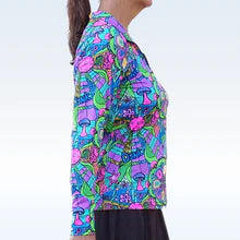 TOP 1/4 Zip Long Sleeve Groovy