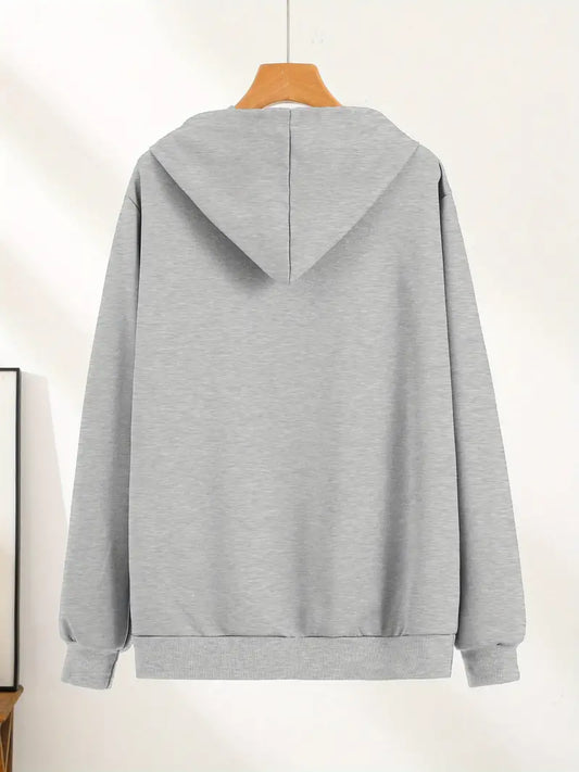 Sweat-shirt Gris Clair avec Imprimé Pickleball Coloré