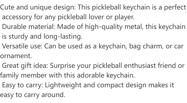 Key Chain pickleball