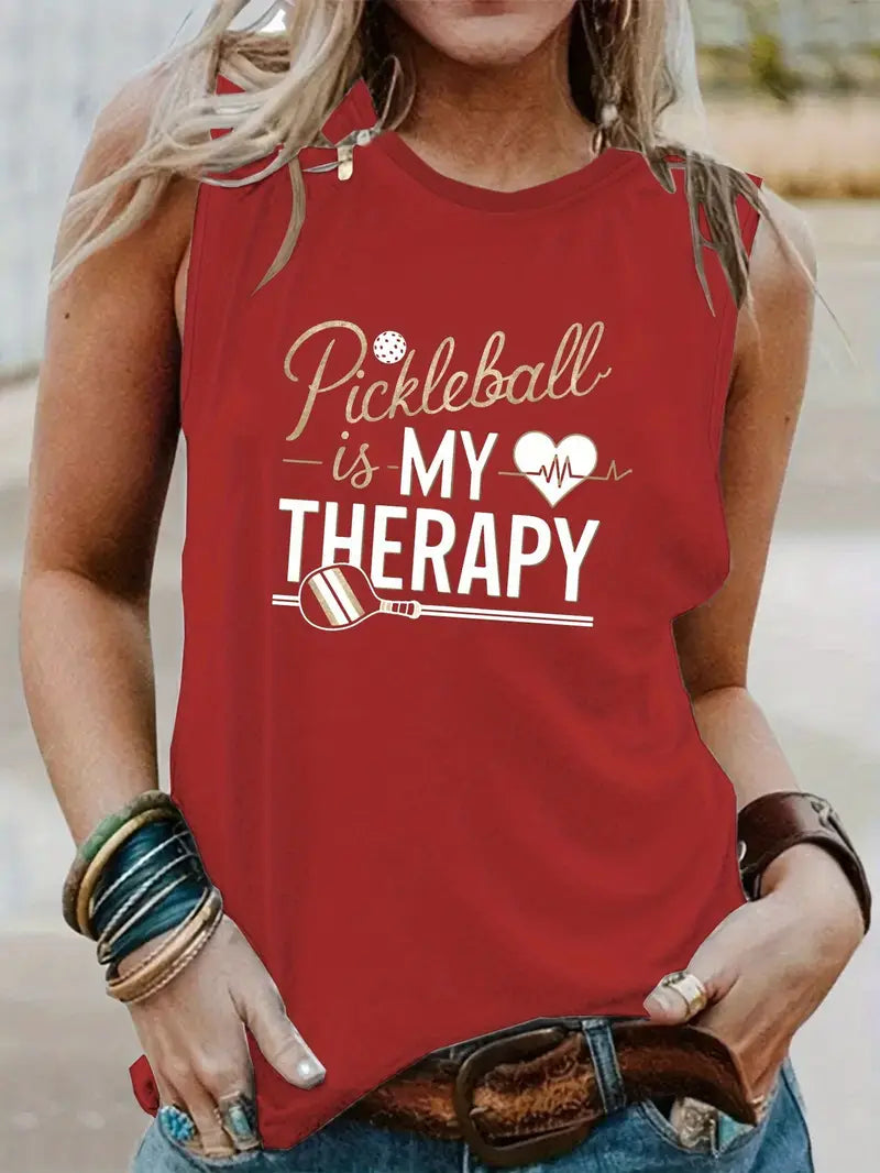Tank Top Pickleball is My Therapy