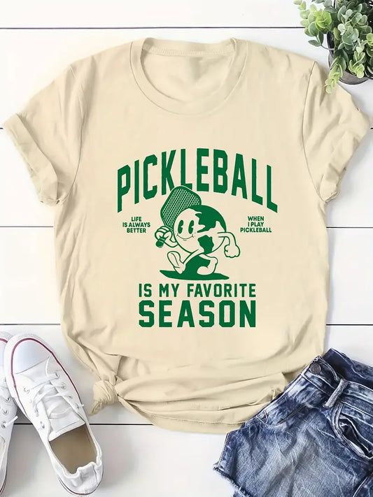 T-shirt « Le pickleball, c'est ma saison préférée »