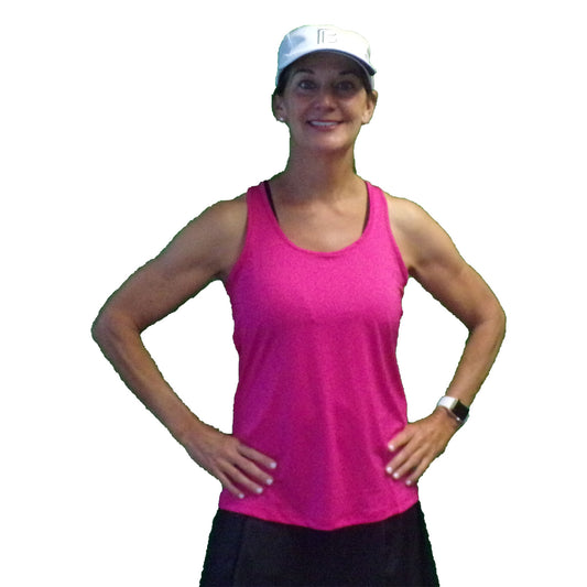 Tank Top Racerback Royal Blue/ Diva Pink/ Hot Pink