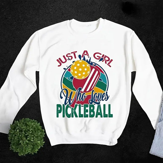 Iron On "Just a Girl Who Loves Pickleball"