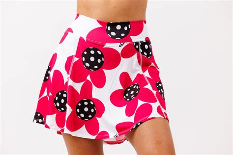 Skort  A-line  Poppy