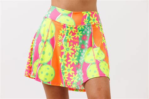Skort  A-line  Poppy