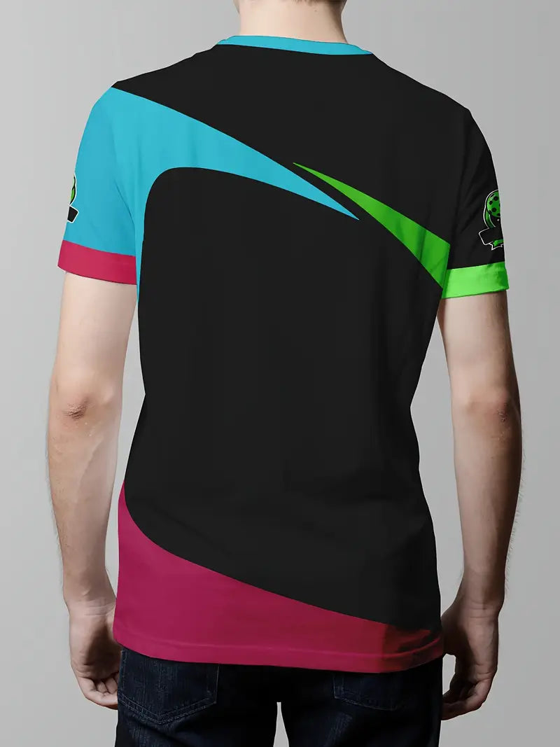 T-Shirt Men'S Fashionable Short Sleeve Pickleball
