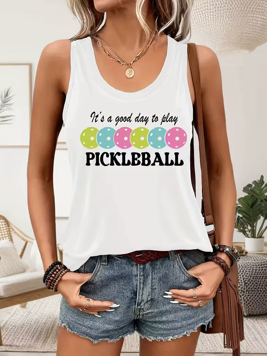 Tank Top It's a Good Day to Play Pickleball