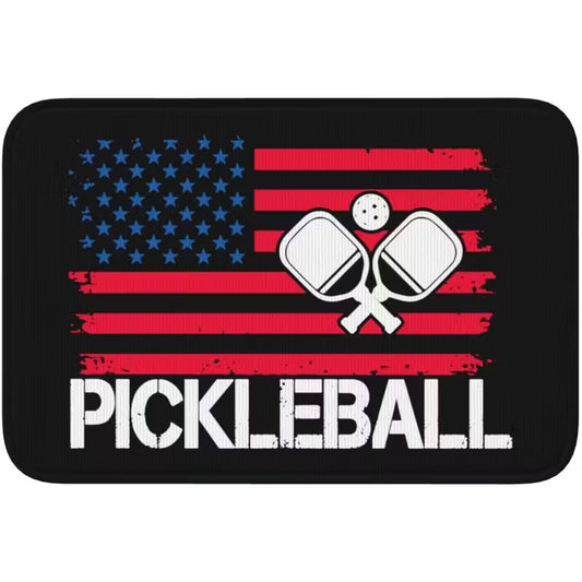 Mat American Flag Pickleball
