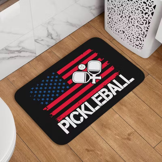 Mat American Flag Pickleball